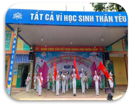 THIẾU NHI TRƯỜNG TIỂU HỌC QUÀI CANG VUI KHỎE,  TỰ TIN TIẾN BƯỚC LÊN ĐOÀN